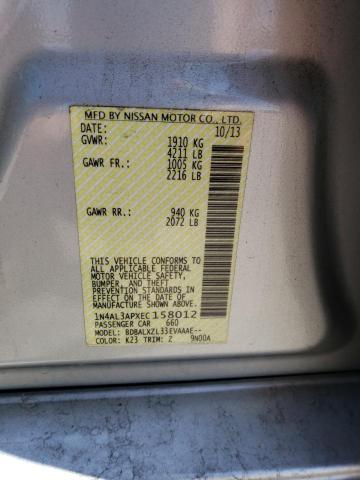 Photo 10 from auction – 2014 NISSAN ALTIMA with VIN 1N4AL3APXEC158012