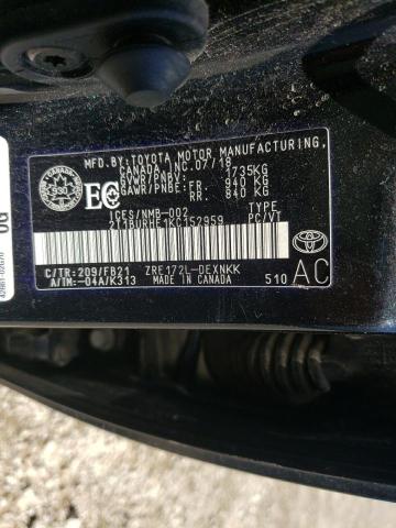 Photo 10 from auction – 2019 TOYOTA COROLLA L with VIN 2T1BURHE1KC152959
