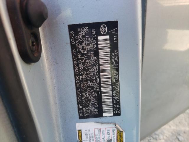 Photo 10 from auction – 2007 TOYOTA CAMRY CE with VIN JTNBE46K873056508