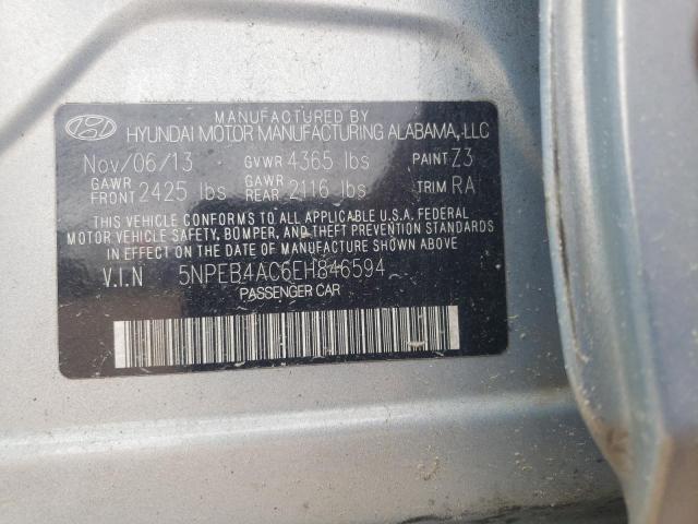 Photo 10 from auction – 2014 HYUNDAI SONATA GLS with VIN 5NPEB4AC6EH846594
