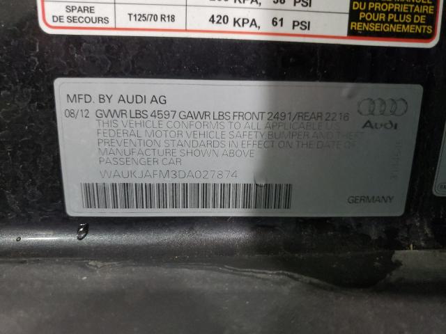 Photo 10 from auction – 2013 AUDI A3 PREMIUM with VIN WAUKJAFM3DA027874