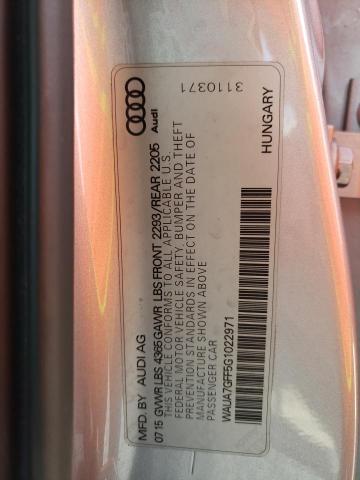 Photo 10 from auction – 2016 AUDI A3 PREMIUM with VIN WAUA7GFF5G1022971