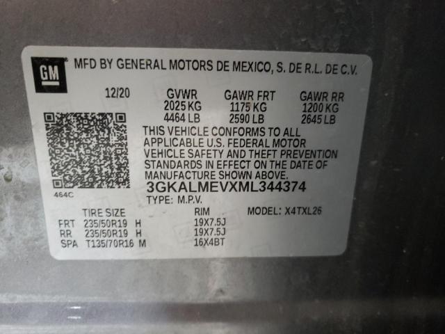 Photo 10 from auction – 2021 GMC TERRAIN SL with VIN 3GKALMEVXML344374