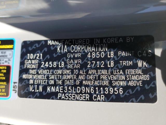 Photo 10 from auction – 2022 KIA STINGER GT with VIN KNAE35LD9N6113956