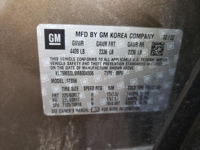 Photo 10 from auction – 2021 CHEVROLET TRAILBLAZE with VIN KL79MSSL9MB004506