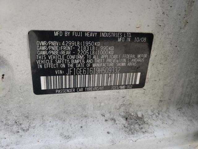Photo 10 from auction – 2009 SUBARU IMPREZA 2. with VIN JF1GE61619H509332
