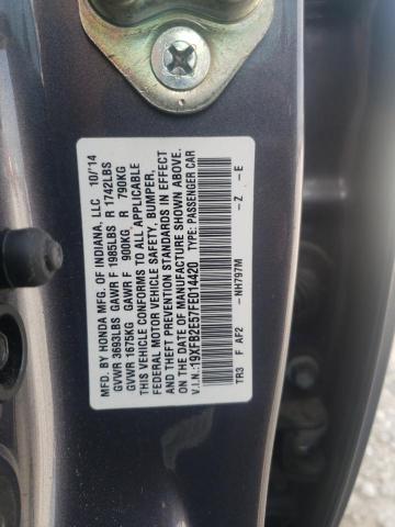 Photo 10 from auction – 2015 HONDA CIVIC LX with VIN 19XFB2E57FE014420