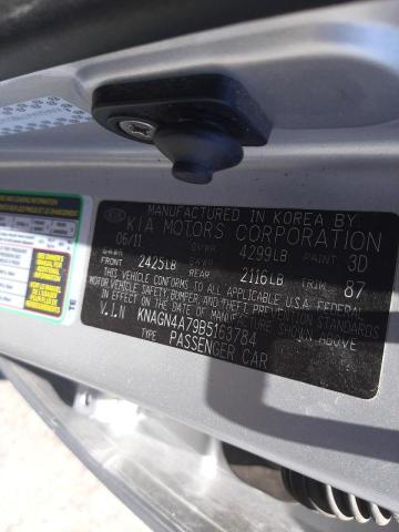 Photo 10 from auction – 2011 KIA OPTIMA EX with VIN KNAGN4A79B5163784