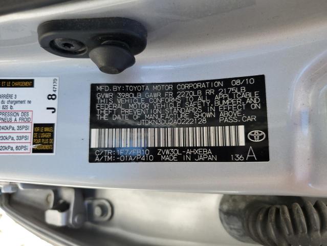 Photo 10 from auction – 2010 TOYOTA PRIUS with VIN JTDKN3DU2A0222128
