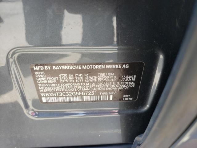 Photo 10 from auction – 2016 BMW X1 XDRIVE2 with VIN WBXHT3C32G5F67251