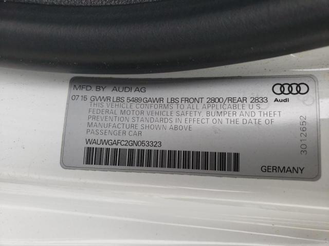 Photo 10 from auction – 2016 AUDI A7 PREMIUM with VIN WAUWGAFC2GN053323