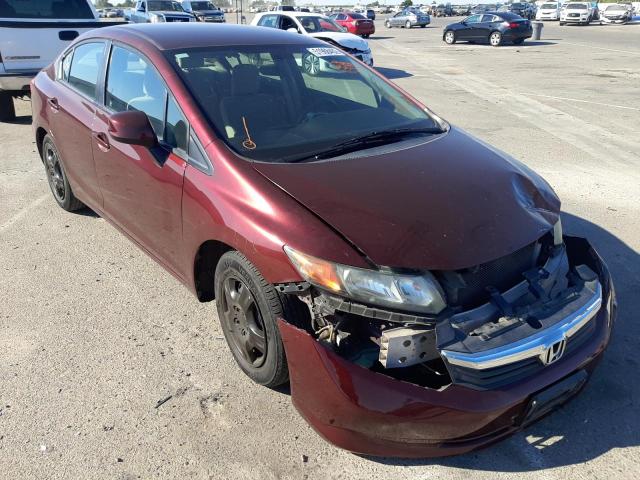 HONDA CIVIC LX 2012 with VIN 19XFB2F56CE351185 - Photo from auction