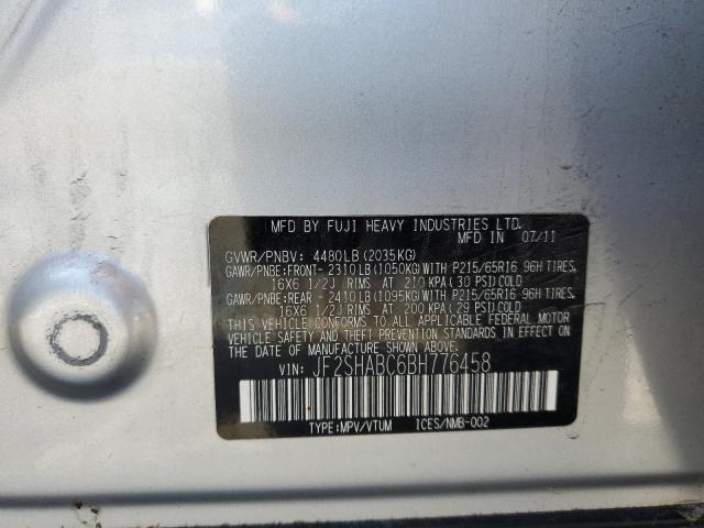 Photo 10 from auction – 2011 SUBARU FORESTER 2 with VIN JF2SHABC6BH776458