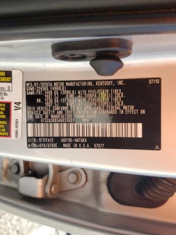 Photo 10 from auction – 2010 TOYOTA VENZA with VIN 4T3ZA3BB5AU033691