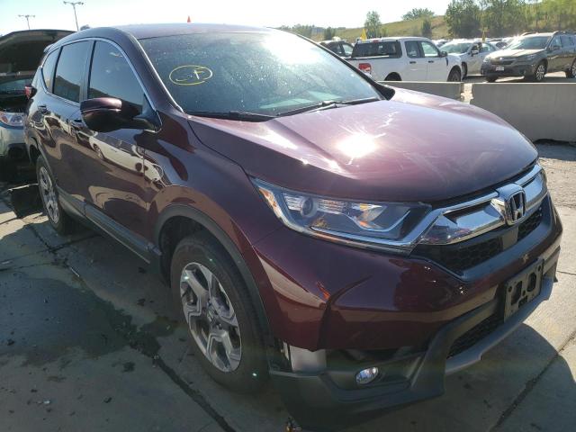 HONDA CR-V EX 2019 with VIN 7FARW2H56KE062819 - Photo from auction