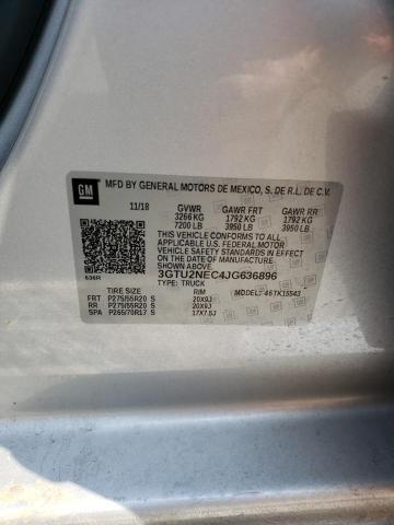 Photo 10 from auction – 2018 GMC SIERRA K15 with VIN 3GTU2NEC4JG636896