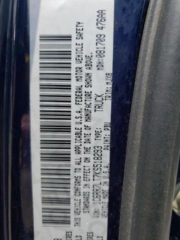 Photo 10 from auction – 2019 RAM 1500 CLASS with VIN 1C6RR7LT7KS518293