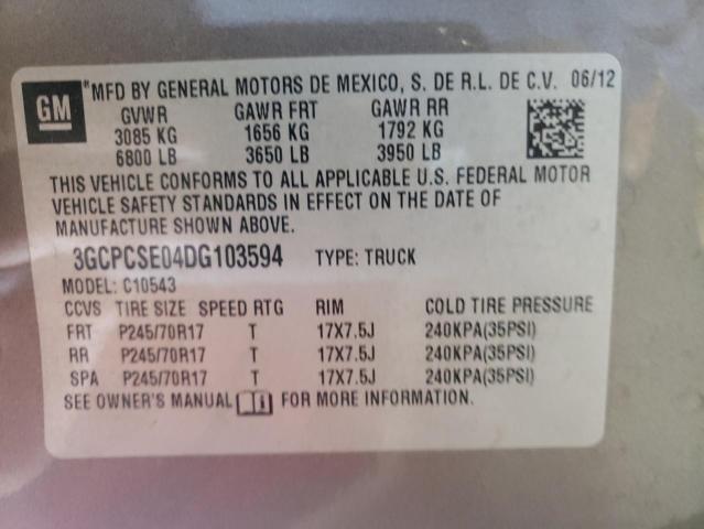 Photo 10 from auction – 2013 CHEVROLET SILVERADO with VIN 3GCPCSE04DG103594
