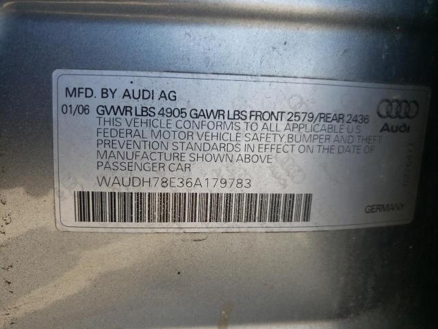 Photo 10 from auction – 2006 AUDI A4 3.2 QUA with VIN WAUDH78E36A179783