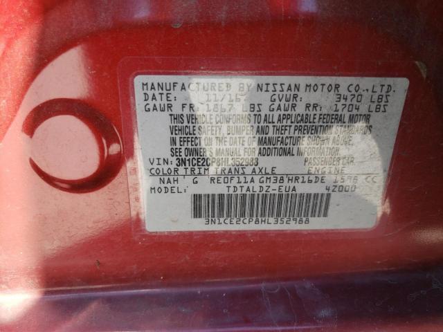 Photo 10 from auction – 2017 NISSAN VERSA NOTE with VIN 3N1CE2CP8HL352988