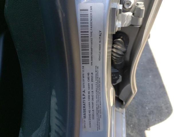 Photo 10 from auction – 2015 MASERATI GHIBLI with VIN ZAM57XSA6F1144053