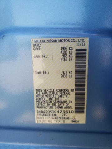 Photo 10 from auction – 2013 NISSAN LEAF S with VIN 1N4AZ0CP7DC423610
