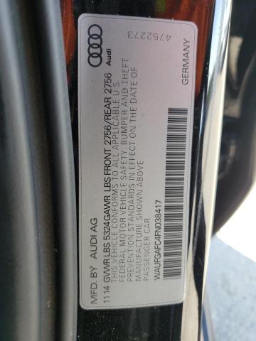 Photo 10 from auction – 2015 AUDI A6 PREMIUM with VIN WAUFGAFC4FN038417