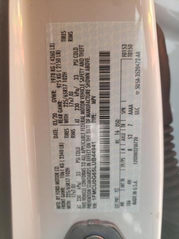 Photo 10 from auction – 2020 FORD ESCAPE SE with VIN 1FMCU0G65LUB44941