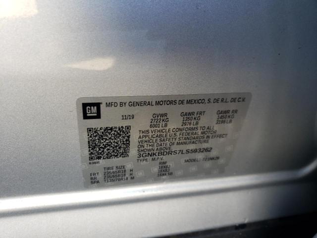 Photo 10 from auction – 2020 CHEVROLET BLAZER 3LT with VIN 3GNKBDRS7LS593262