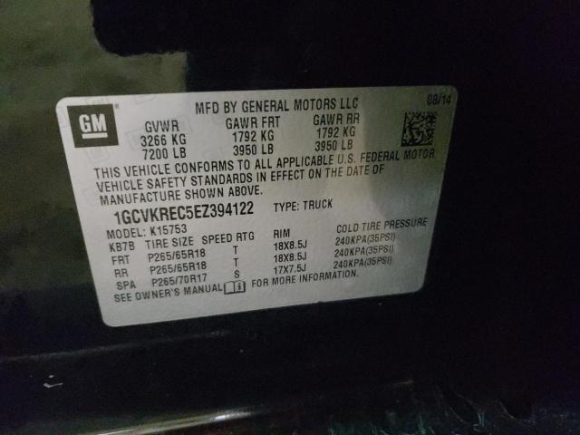 Photo 10 from auction – 2014 CHEVROLET SILVERADO with VIN 1GCVKREC5EZ394122