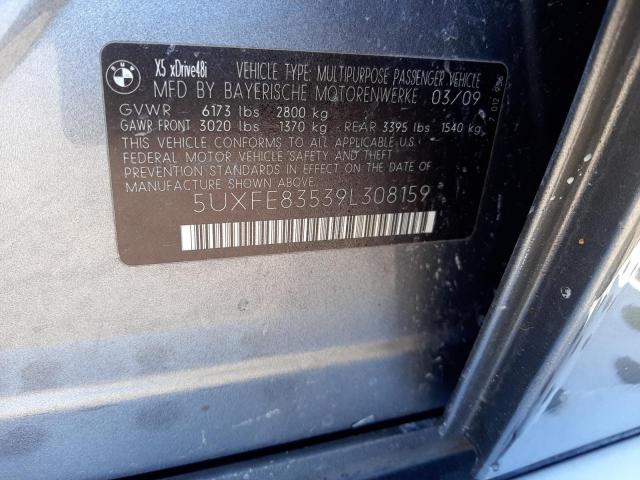 Photo 10 from auction – 2009 BMW X5 XDRIVE4 with VIN 5UXFE83539L308159