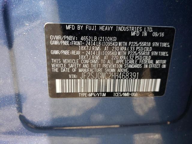 Photo 10 from auction – 2017 SUBARU FORESTER 2 with VIN JF2SJGWC2HH468391