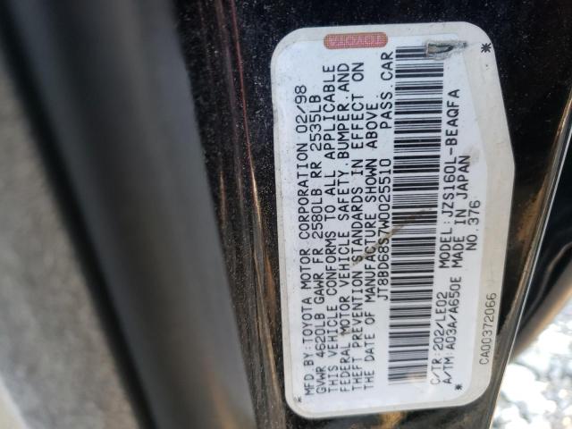 Photo 10 from auction – 1998 LEXUS GS 300 with VIN JT8BD68S7W0025510