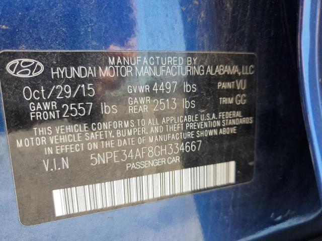 Photo 10 from auction – 2016 HYUNDAI SONATA SPO with VIN 5NPE34AF8GH334667