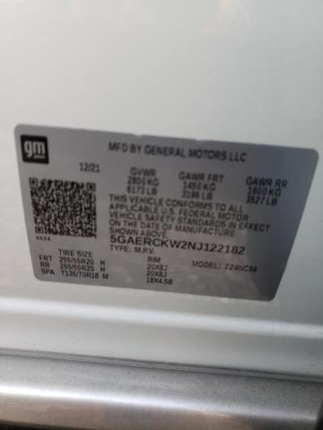 Photo 10 from auction – 2022 BUICK ENCLAVE PR with VIN 5GAERCKW2NJ122182