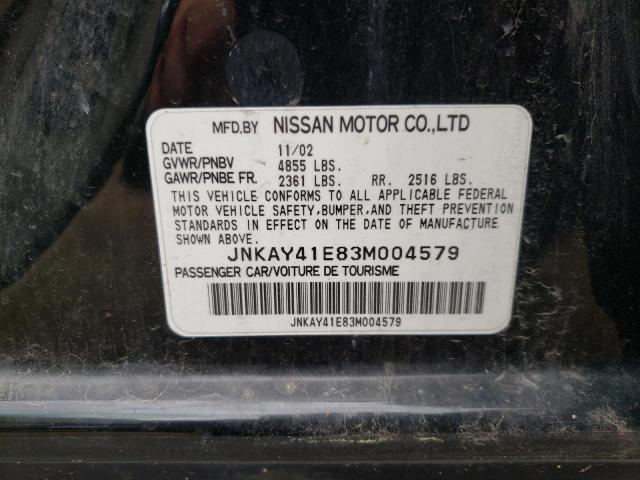 Photo 10 from auction – 2003 INFINITI M45 with VIN JNKAY41E83M004579