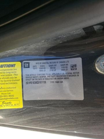 Photo 10 from auction – 2012 CHEVROLET CAMARO LS with VIN 2G1FE1E36C9161136