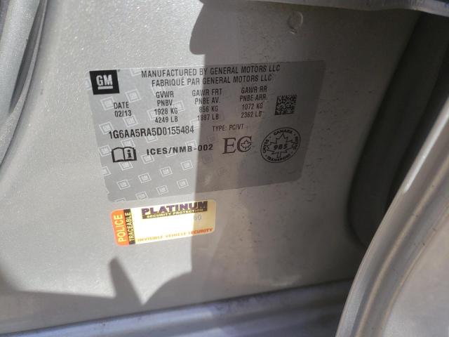 Photo 10 from auction – 2013 CADILLAC ATS with VIN 1G6AA5RA5D0155484
