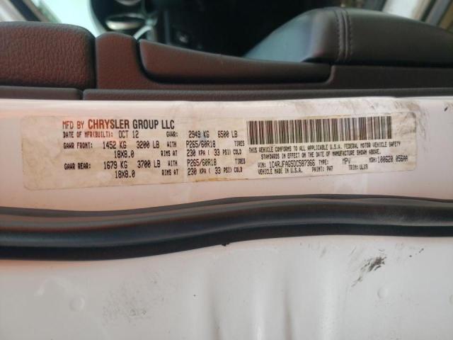 Photo 10 from auction – 2013 JEEP GRAND CHER with VIN 1C4RJFAG5DC587366
