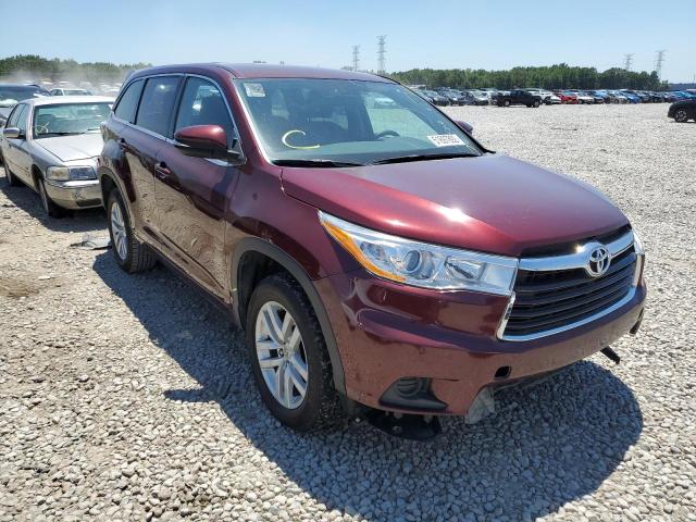 Photo 1 from auction – 2014 TOYOTA HIGHLANDER with VIN 5TDZARFH9ES005613