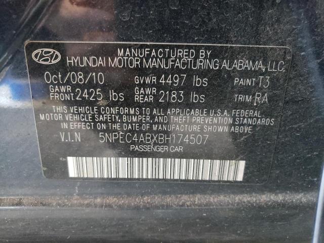 Photo 10 from auction – 2011 HYUNDAI SONATA SE with VIN 5NPEC4ABXBH174507