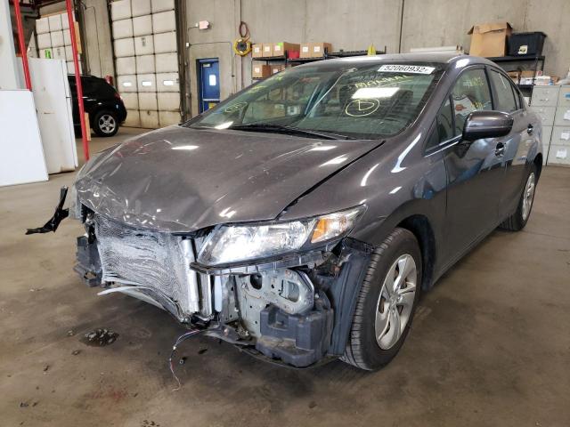 Photo 2 from auction – 2014 HONDA CIVIC LX with VIN 19XFB2E59EE074648
