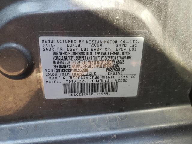 Photo 10 from auction – 2019 NISSAN VERSA NOTE with VIN 3N1CE2CP1KL355996