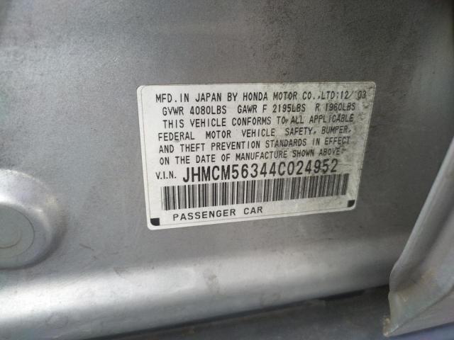 Photo 10 from auction – 2004 HONDA ACCORD LX with VIN JHMCM56344C024952