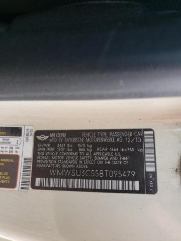 Photo 10 from auction – 2011 MINI COOPER with VIN WMWSU3C55BT095479