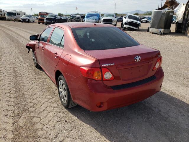 Photo 3 from auction – 2009 TOYOTA COROLLA BA with VIN JTDBL40E199066875