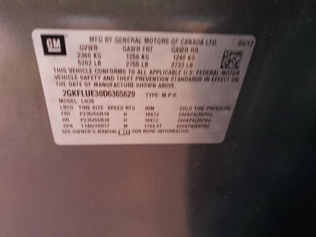 Photo 10 from auction – 2013 GMC TERRAIN SL with VIN 2GKFLUE30D6365629