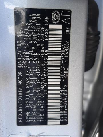Фото 10 с аукциона – 2014 TOYOTA COROLLA L с VIN 2T1BURHE8EC005168