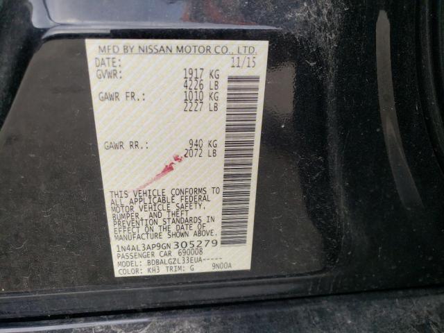 Photo 10 from auction – 2016 NISSAN ALTIMA 2.5 with VIN 1N4AL3AP9GN305279