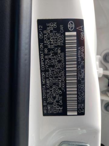 Photo 10 from auction – 2012 TOYOTA SCION XD with VIN JTKKU4B48C1026888